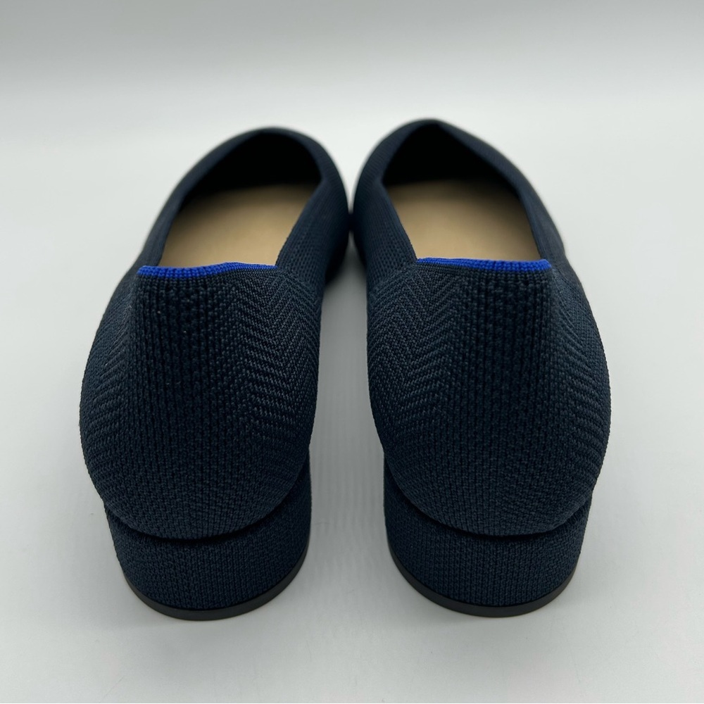 Rothy’s The High Point Knit Heels Navy Blue Sustainable Shoes Size 12 New In Box - Picture 7 of 12